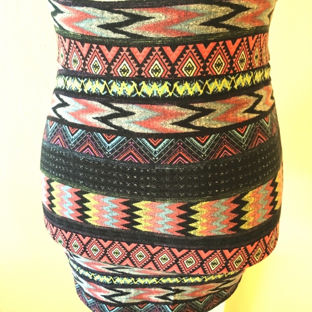 Charlotte Russe Stretchy Aztec Skirt